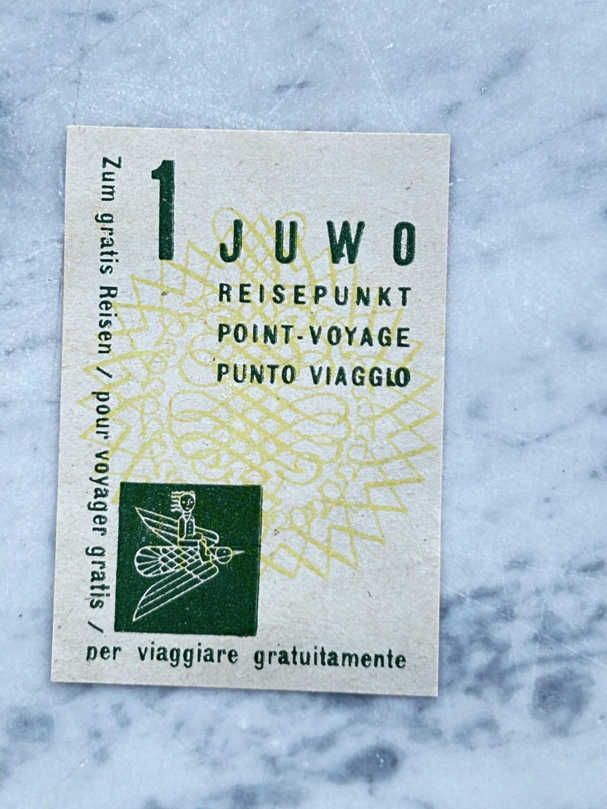 1 TRAVEL POINT TO TRAVEL FREE JUWO 1960