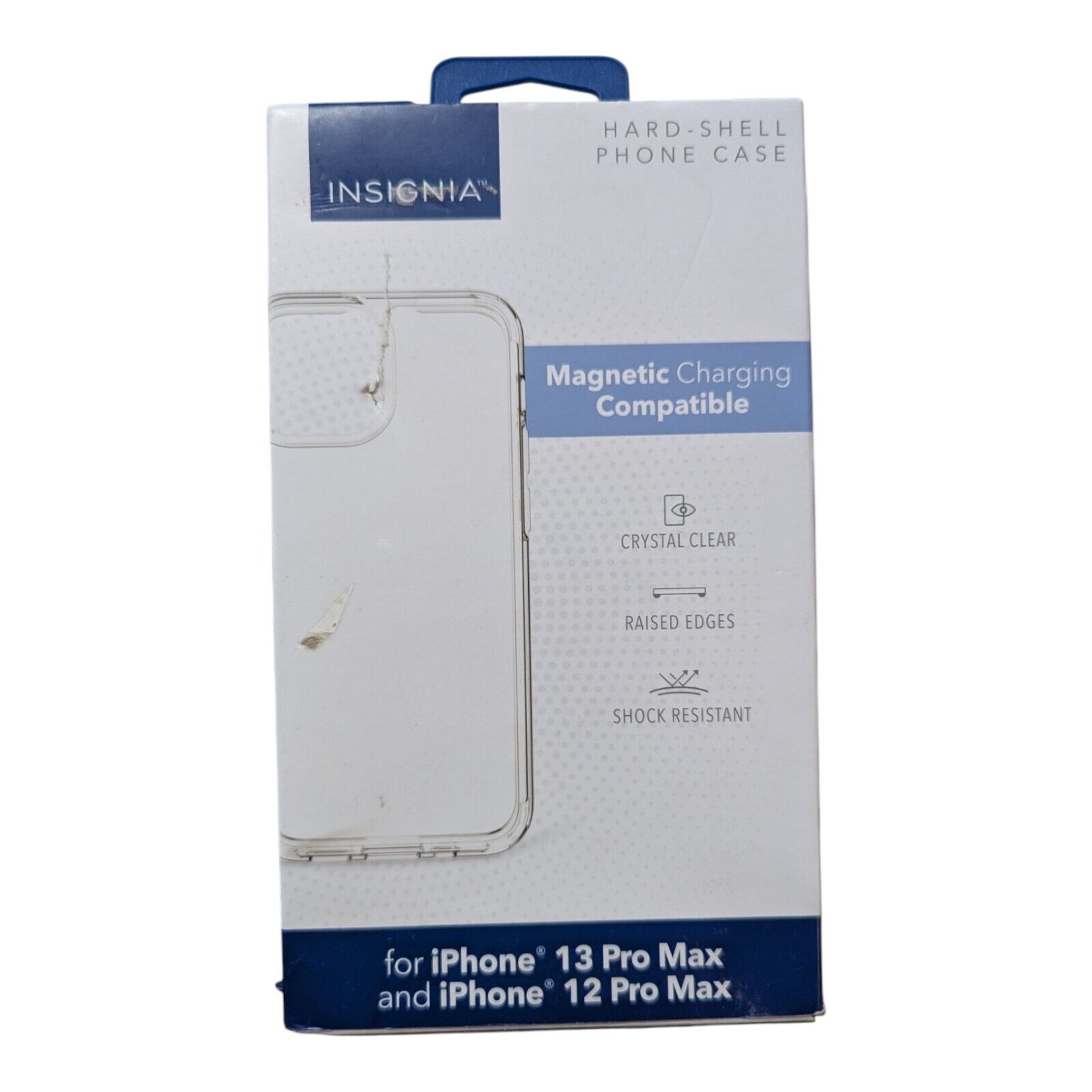 H8. Insignia- Hard Shell Case for Apple iPhone 13 Pro Max / 12 Pro Max - Clear