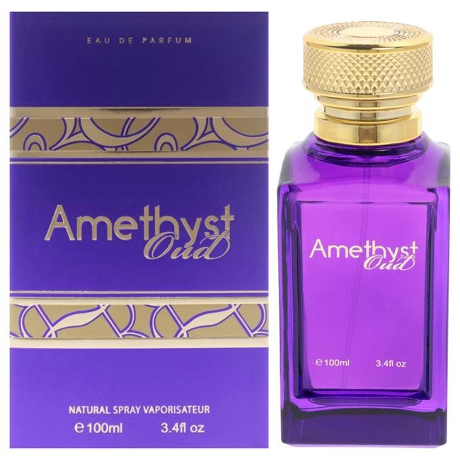Fine Perfumery I0154558 3.4 oz Amethyst Oud Eau De Parfum for Unisex