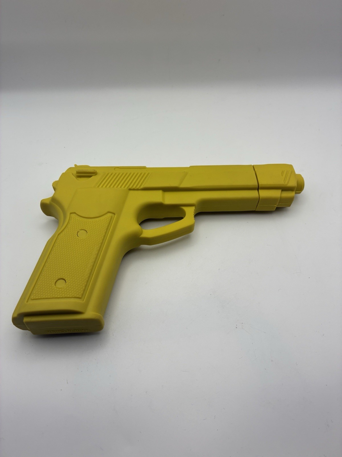 Training Pistol Martial Arts Combat Defense Rubber Gun 7" Yellow