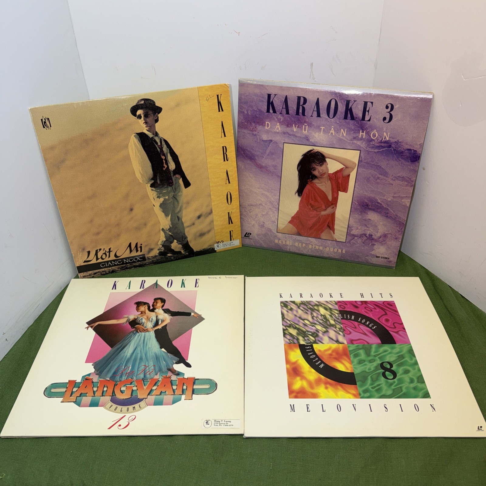 Lot Of 4 Vietnamese Laser Disk Karaoke. Sing Along. Great Condition Preowned