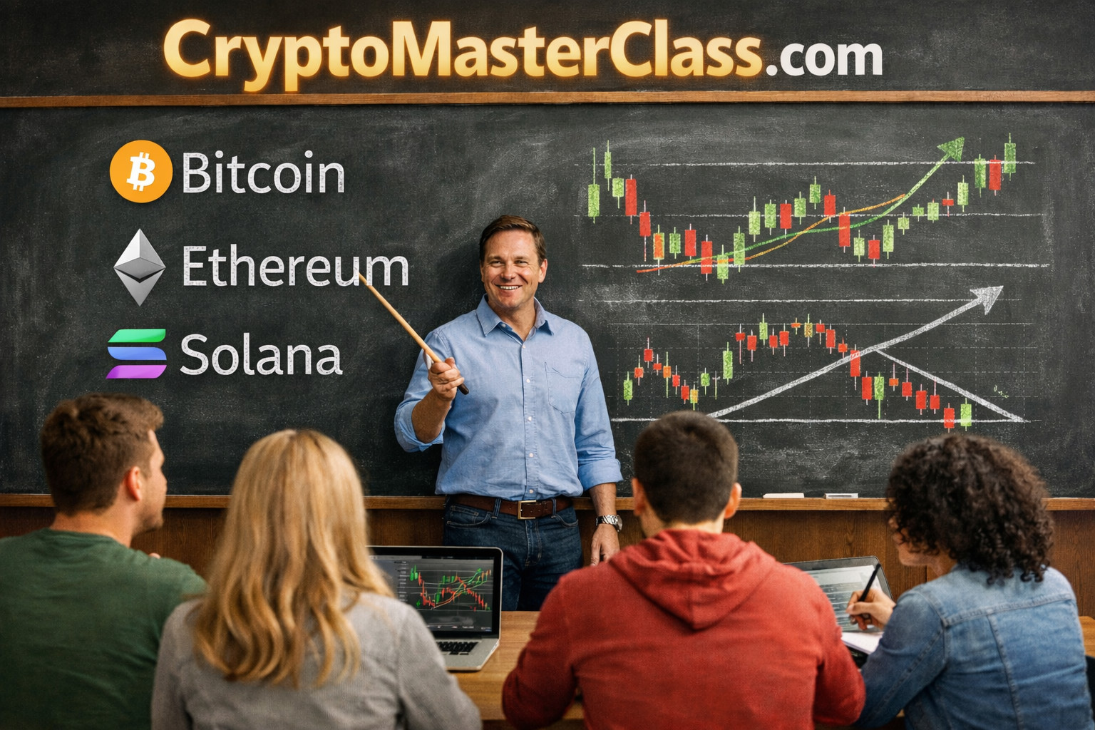 CryptoMasterClass .com / Domain Name For Sale Great Bitcoin Crypto Business Name