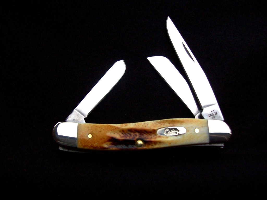 Case XX 6.5 Bone Stag SS Stockman Pocket Knife