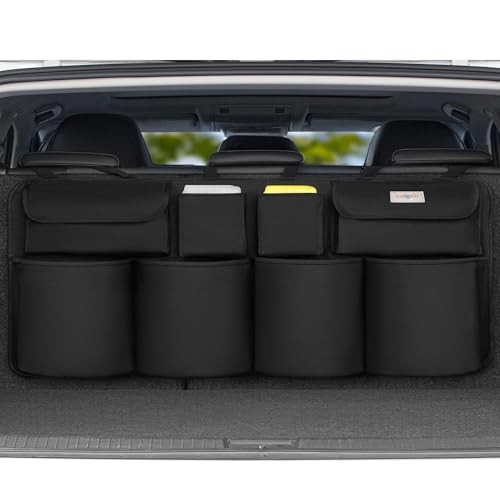  Car Trunk Organizer, LARGE CAPACITY(43 x 19 in) Car XL-43.3x18.9in All Black