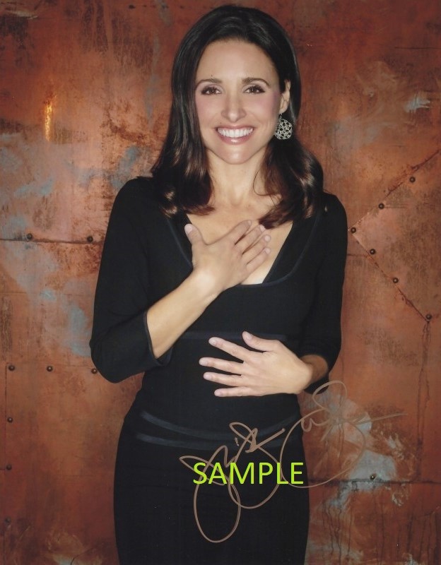 JULIA LOUIS DREYFUS #1 REPRINT 8X10 PHOTO AUTOGRAPHED SIGNED MAN CAVE SEINFELD
