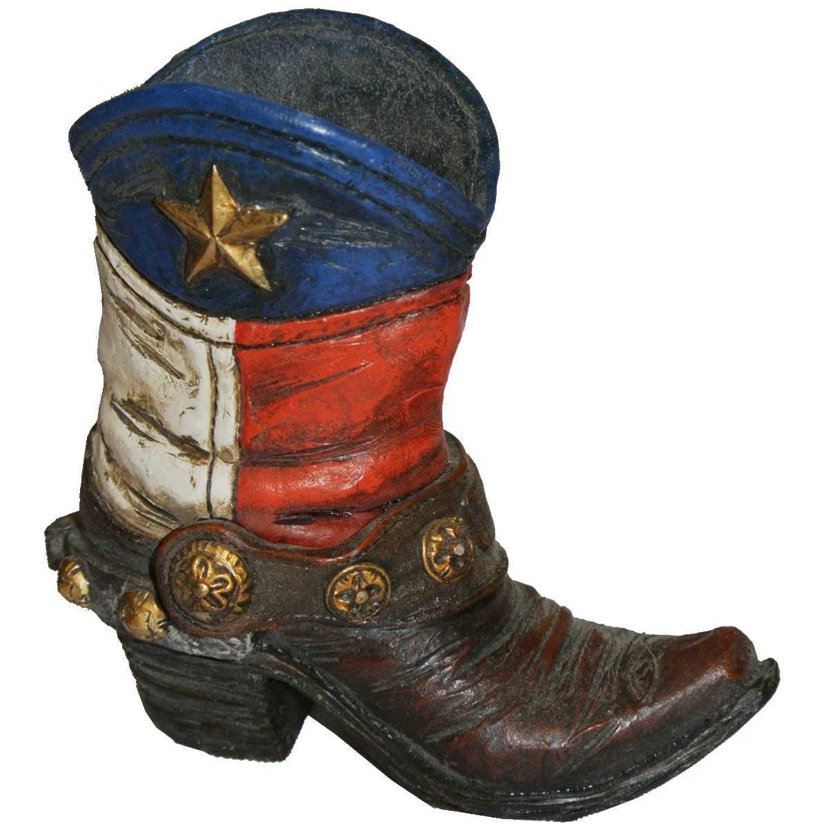 De Leon Collections 12695 Boot With Texas Star Figurine