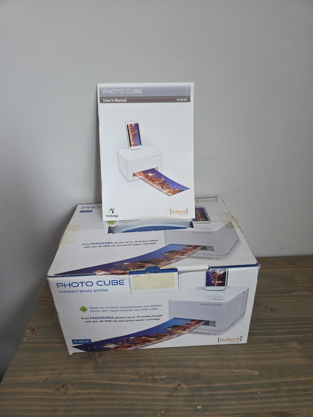 NEW VuPoint IP-P25-VP Photo Cube Compact Color Photo Printer