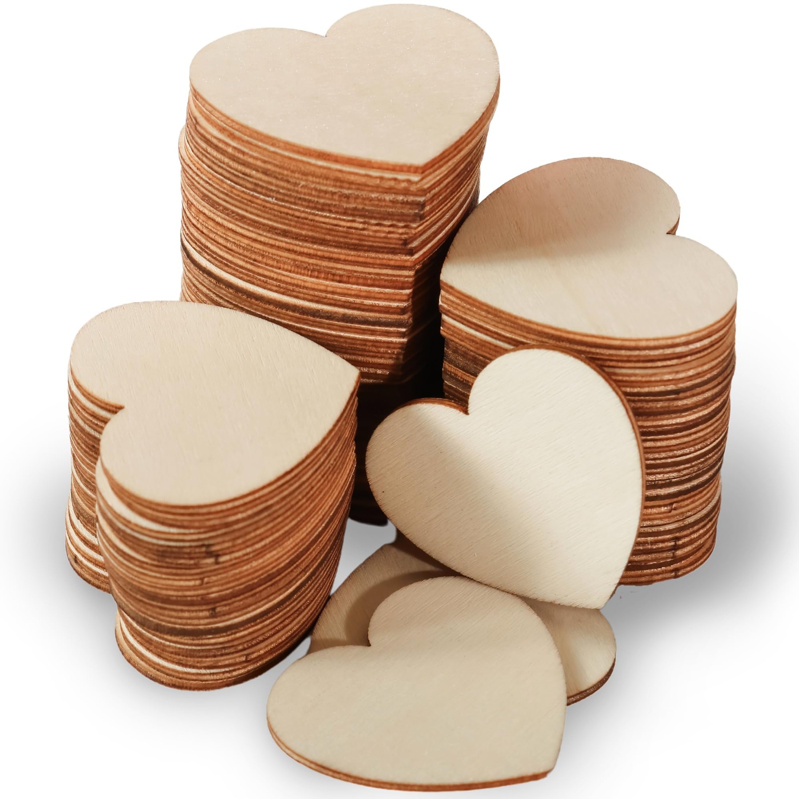 Wooden Hearts for Guest Book (Set of 75) Wedding Guestbook Alternative Drop