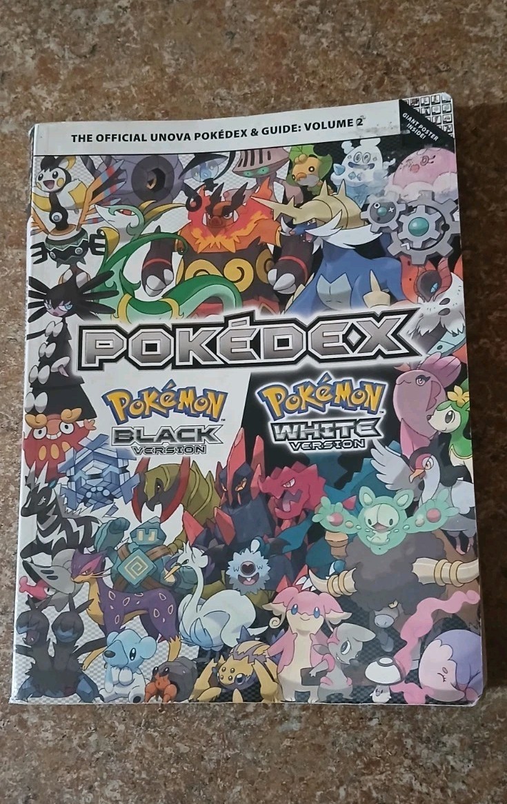 Pokemon Black & White The Official Unova Pokedex & Guide Volume 2 Book No Poster