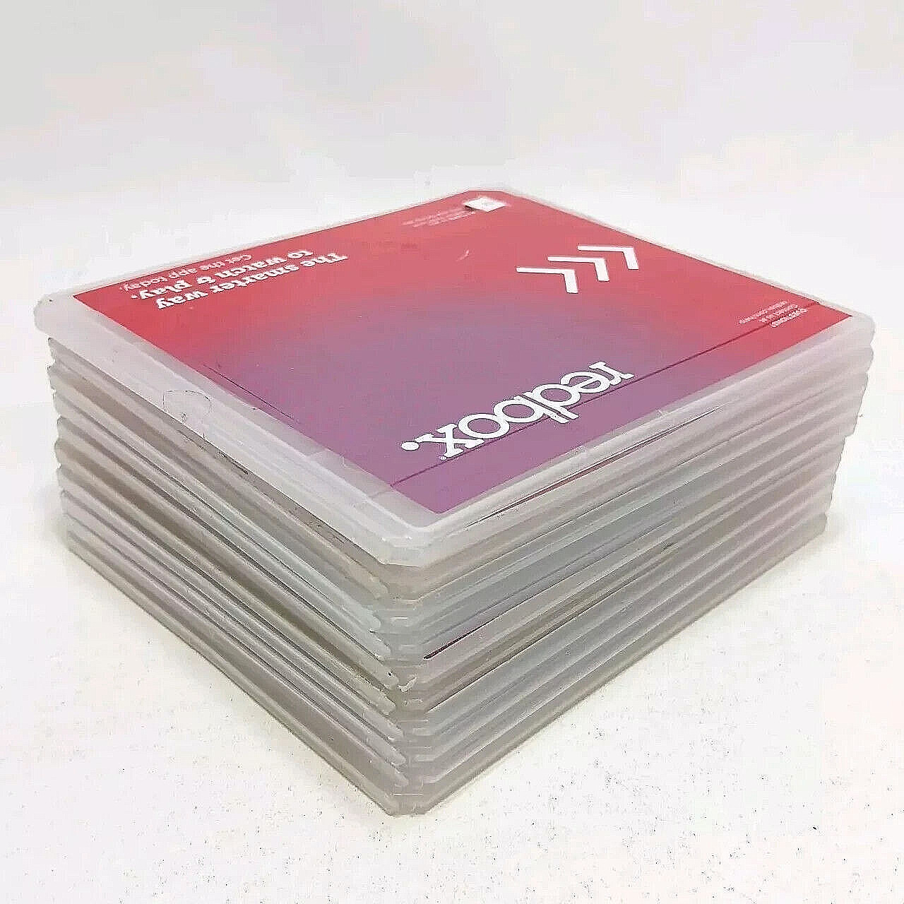 Redbox DVD Cases - Lot of 10 Empty Plastic Movie Rental Cases Various Conditions