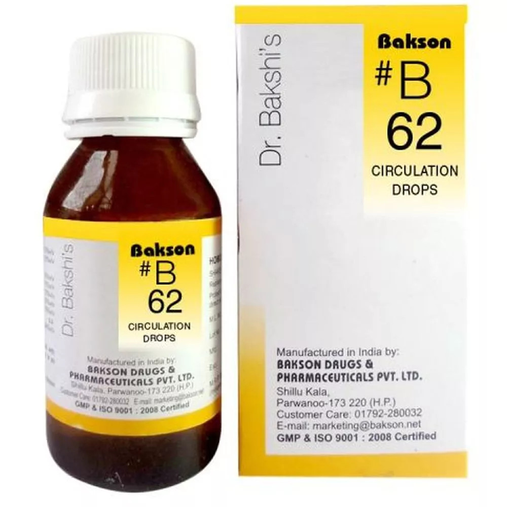Bakson B62 Circulation Drops 30ml
