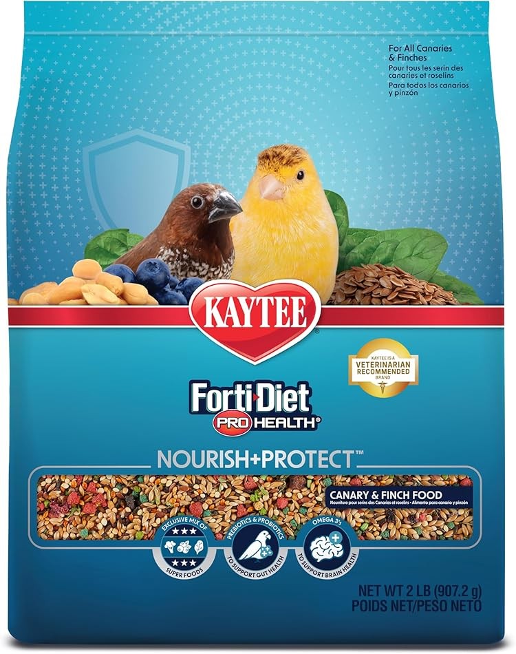 Kaytee Forti-Diet Pro Health Pet Canary & Finch Food, 2 lb