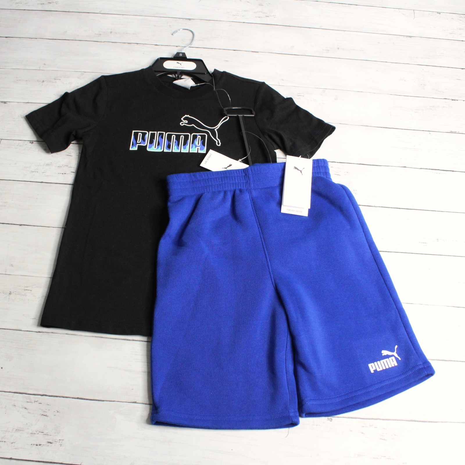 Puma Boy's T Shirt Short Set Size 8