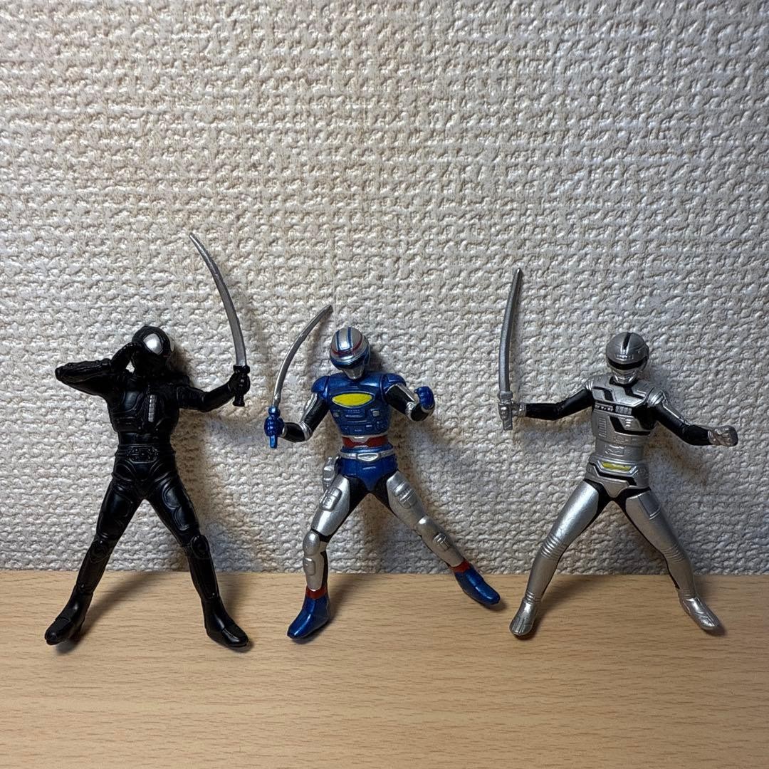 Metal Fighter Retsuden Sentai Hero Figure Set Of 3