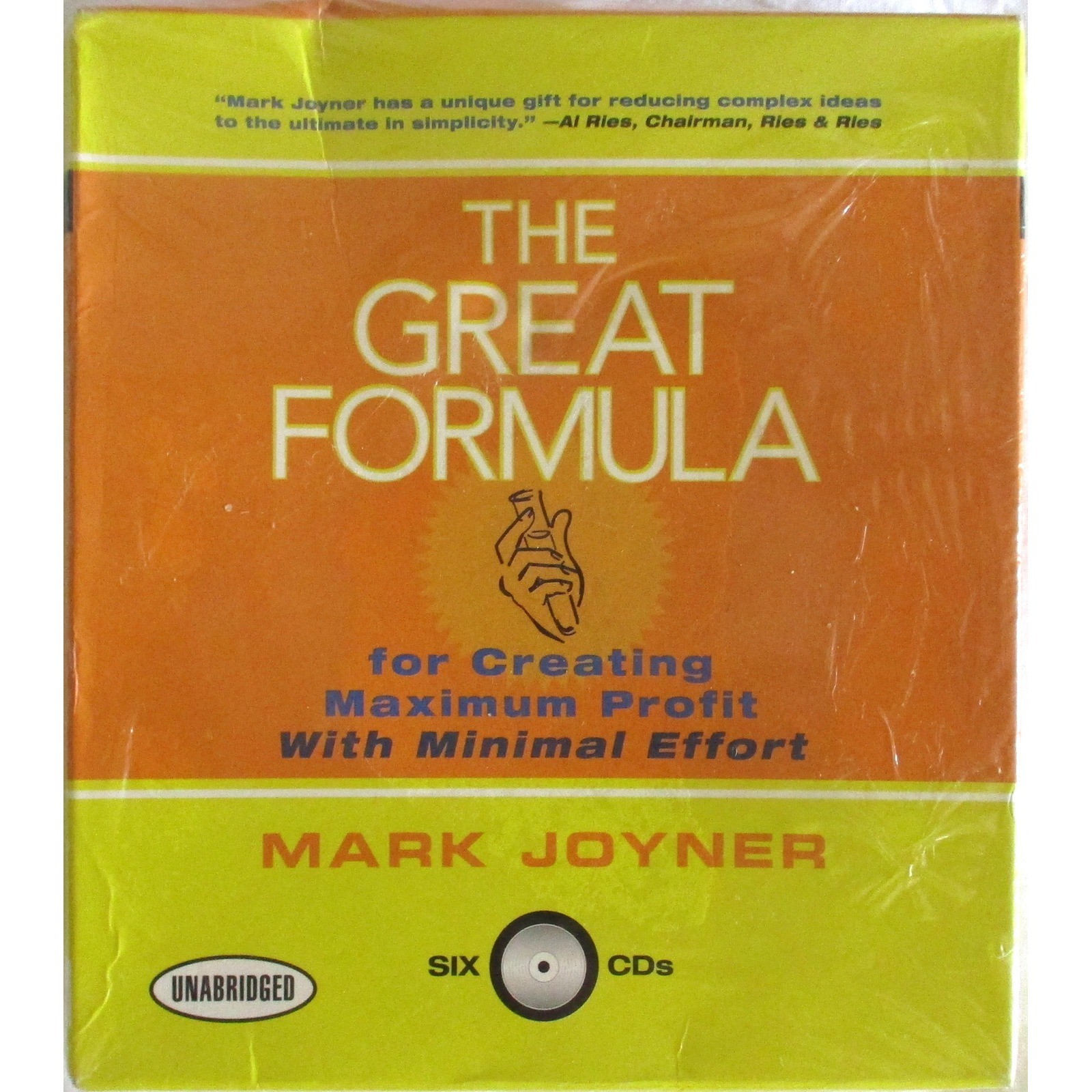 Mark Joyner The Great Formula 6  Audio CD Set Business Marketing Sales Success