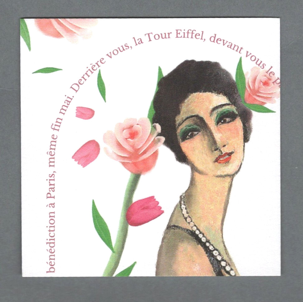 Advertising card - Rose Trocadéro Le Jardin Retrouvé restaurant back