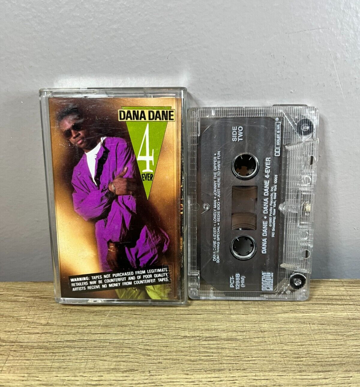 1990 - Dana Dane - 4 Ever by Dana Dane - Cassette Tape - Profile Records - VG