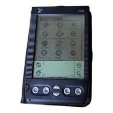 Handspring Visor Portable PDA Palm OS Pilot Black Tested Working - No Stylus