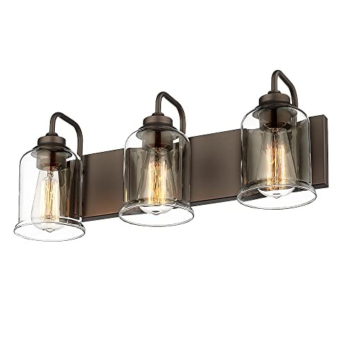  20.5 Inch Farmhouse Bathroom Vanity Light Fixtures 3-Light Oil-Rubbed Bronze