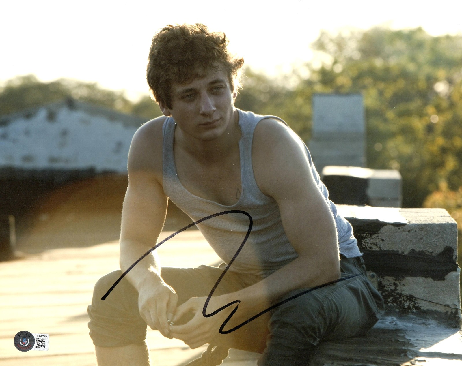 JEREMY ALLEN WHITE SIGNED AUTO SHAMELESS 11X14 PHOTO BAS BECKETT