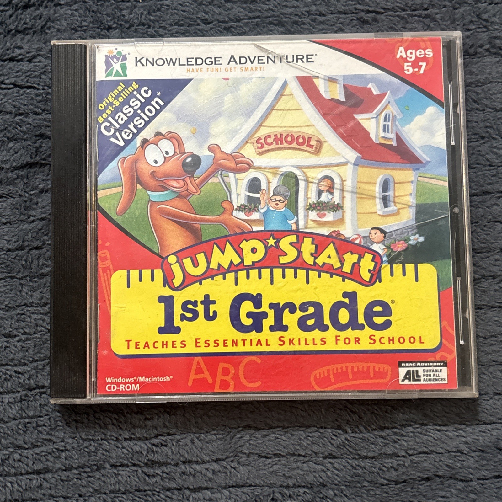 Jump Start 1st Grade Classic Version PC Windows/Mac CD-ROM Rare Game Tested!