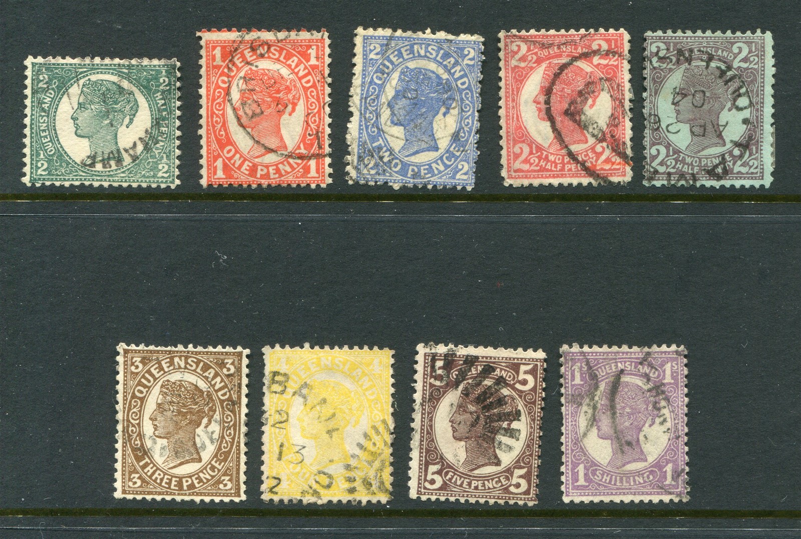 Queensland #112-121 No 120 Victoria Short Set [Used] 