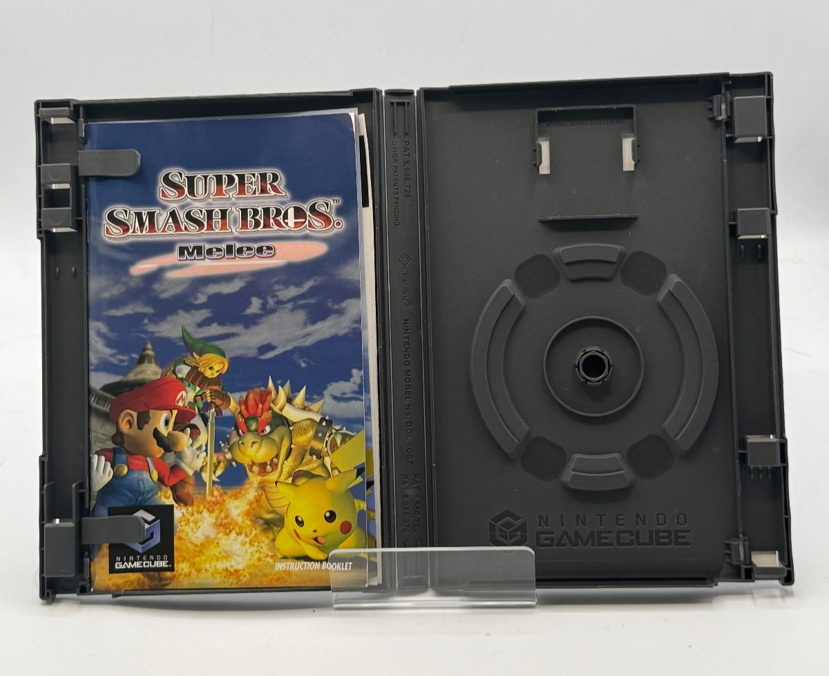 Super Smash Bros. Melee Nintendo GameCube Case and Manual Only - NO GAME