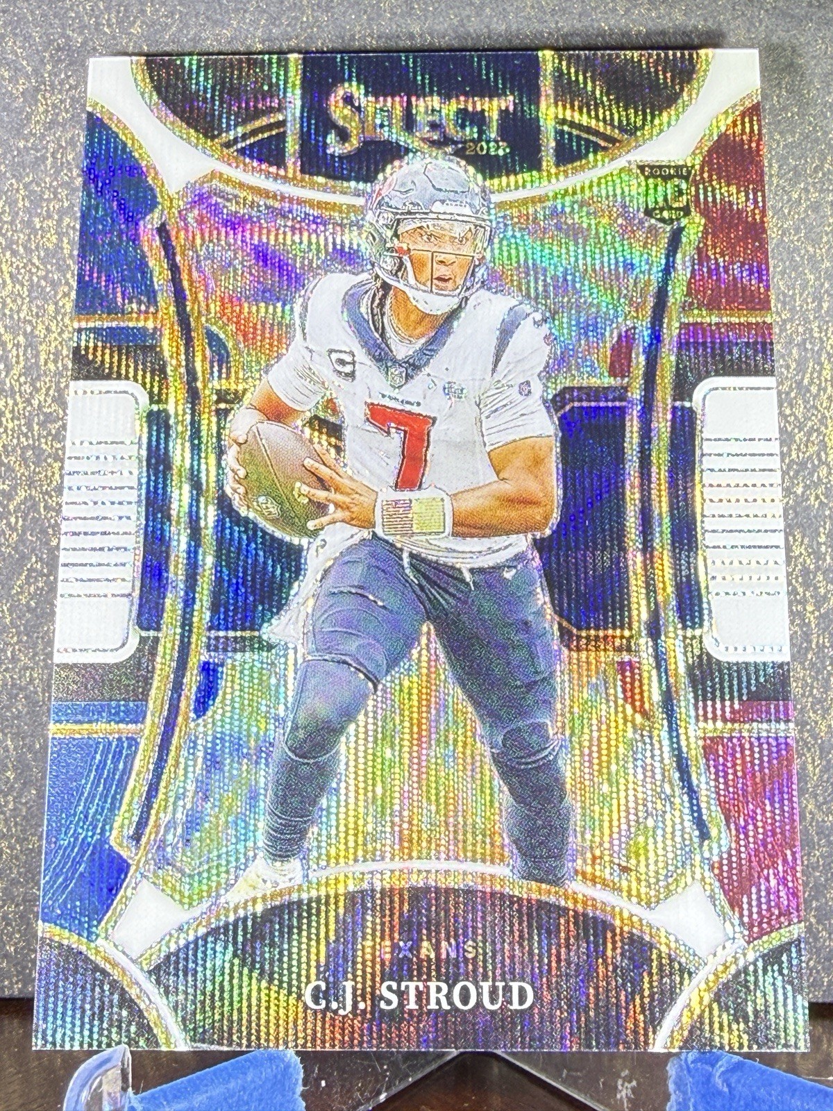 2023 CJ Stroud Panini Select Suite Level Tri-Color Prizm Rookie #438 6/149