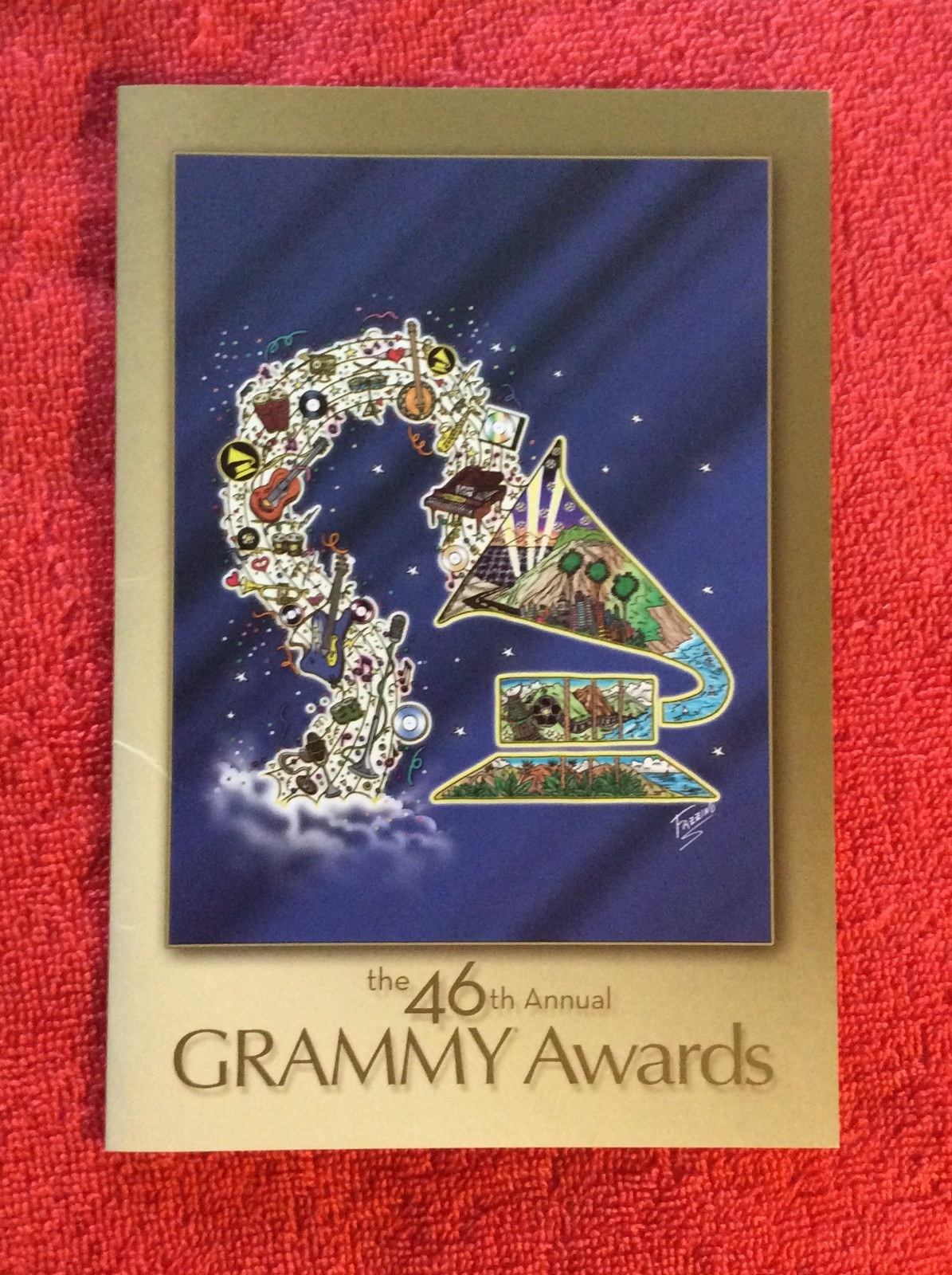GRAMMY AWARDS 46TH ANNUAL INVITATION 2004 LIVE TELECAST CELEBRATION PARTY