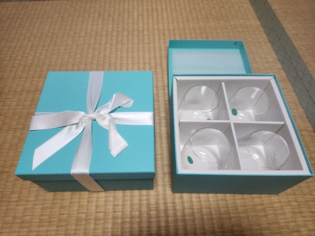 TIFFANY & CO. Logo Rocks Glass Tumbler 8 Set
