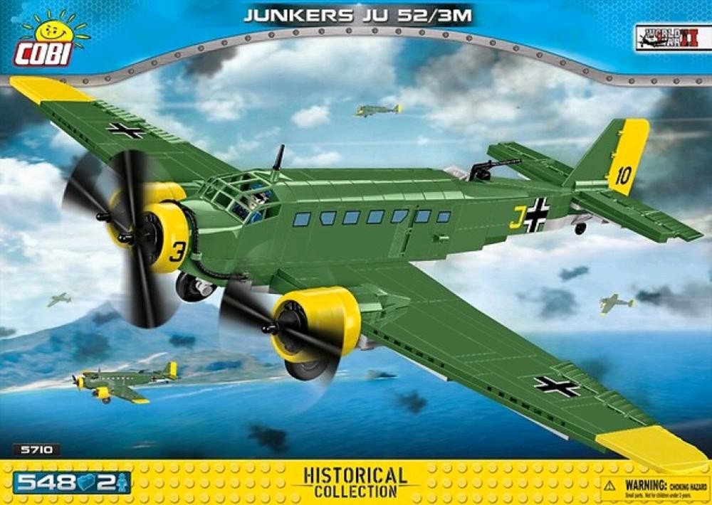 World War II Construction Set - Junkers JU-52/3M G5E 527KL, 548 Piece - COBI