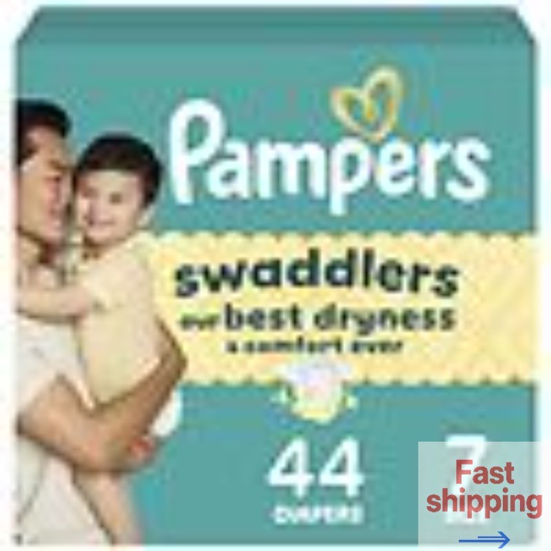 Pampers Disposable Baby Diapers No Scent, Size 7 (41+ lbs), 44.0 ea