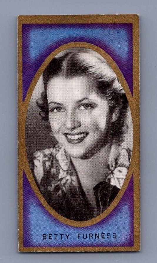 1938 Carreras Film Favourites Tobacco Trading Card #44 Betty Furness EX