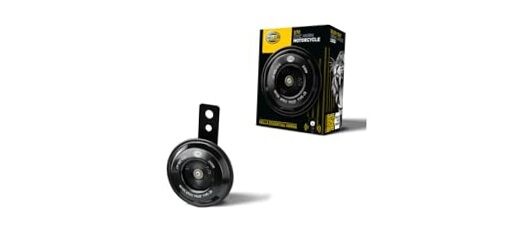  012588061 Motorcycle Series Black 12V Disc Horn (Universal High Tone / 12 V