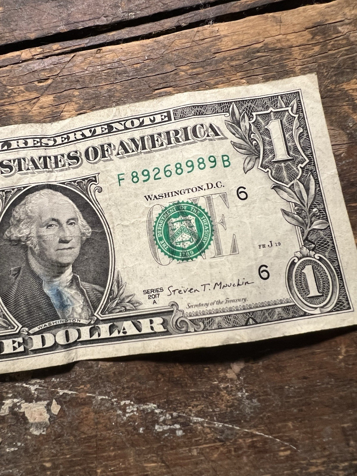 $1 FRN, 2013 Star Replacement Note, Limited 250,000 Sheet Run, #03340794*.