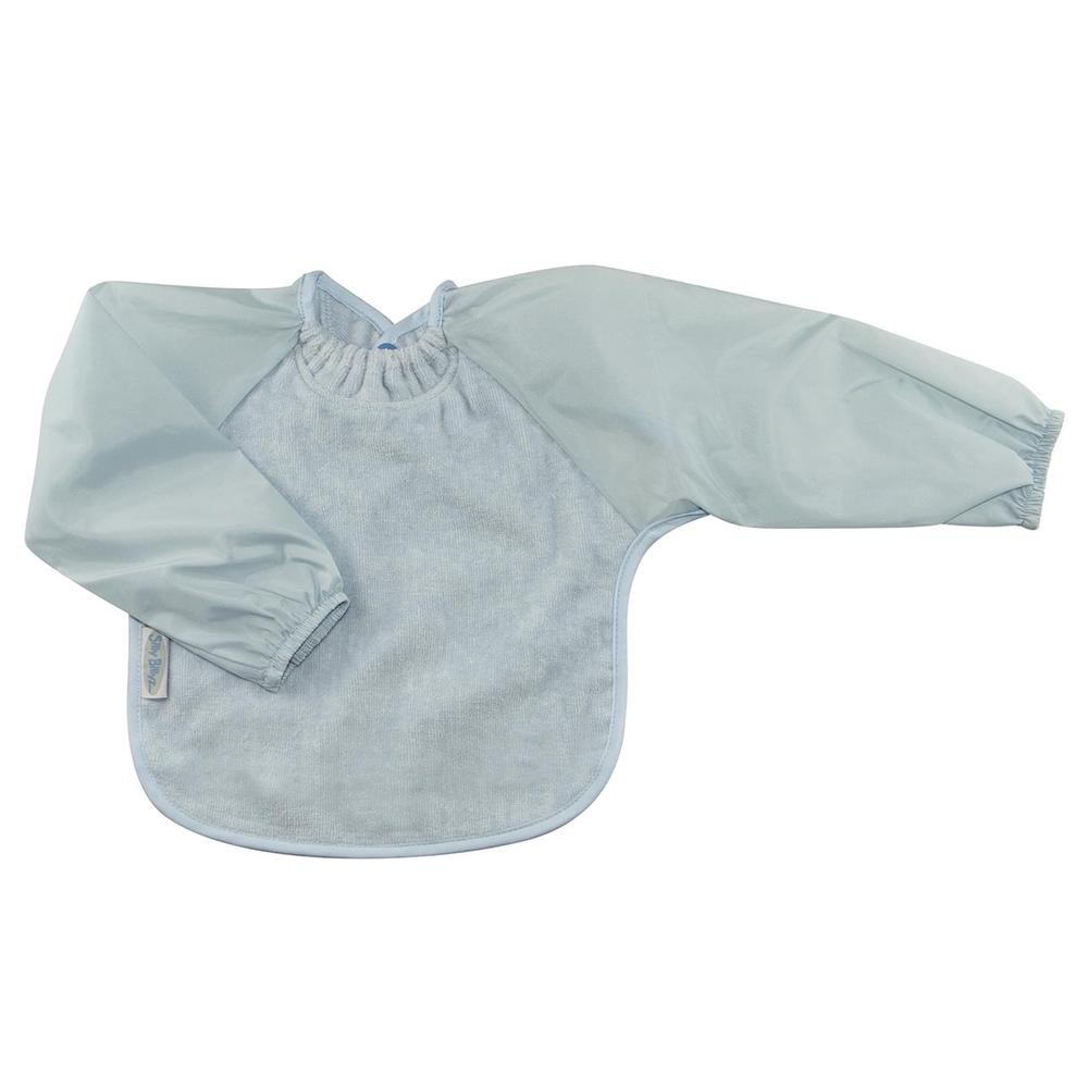 Silly Billyz Towel Long Sleeve Bib (Dusty Blue)