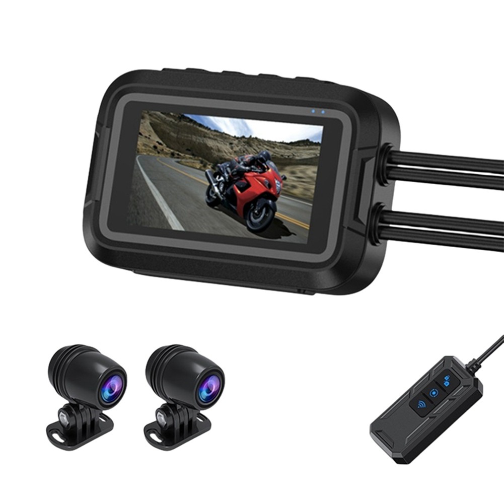 V9 Motorcycle Dashcam WiFi 1080P Front Rear Camera  Motorcycle Video6408