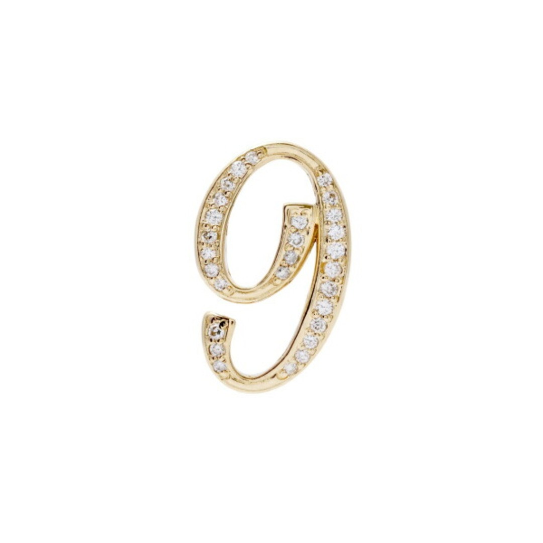 Yukizaki Nombre Number Pendant Top 9s Size Authentic Used YUKI-0