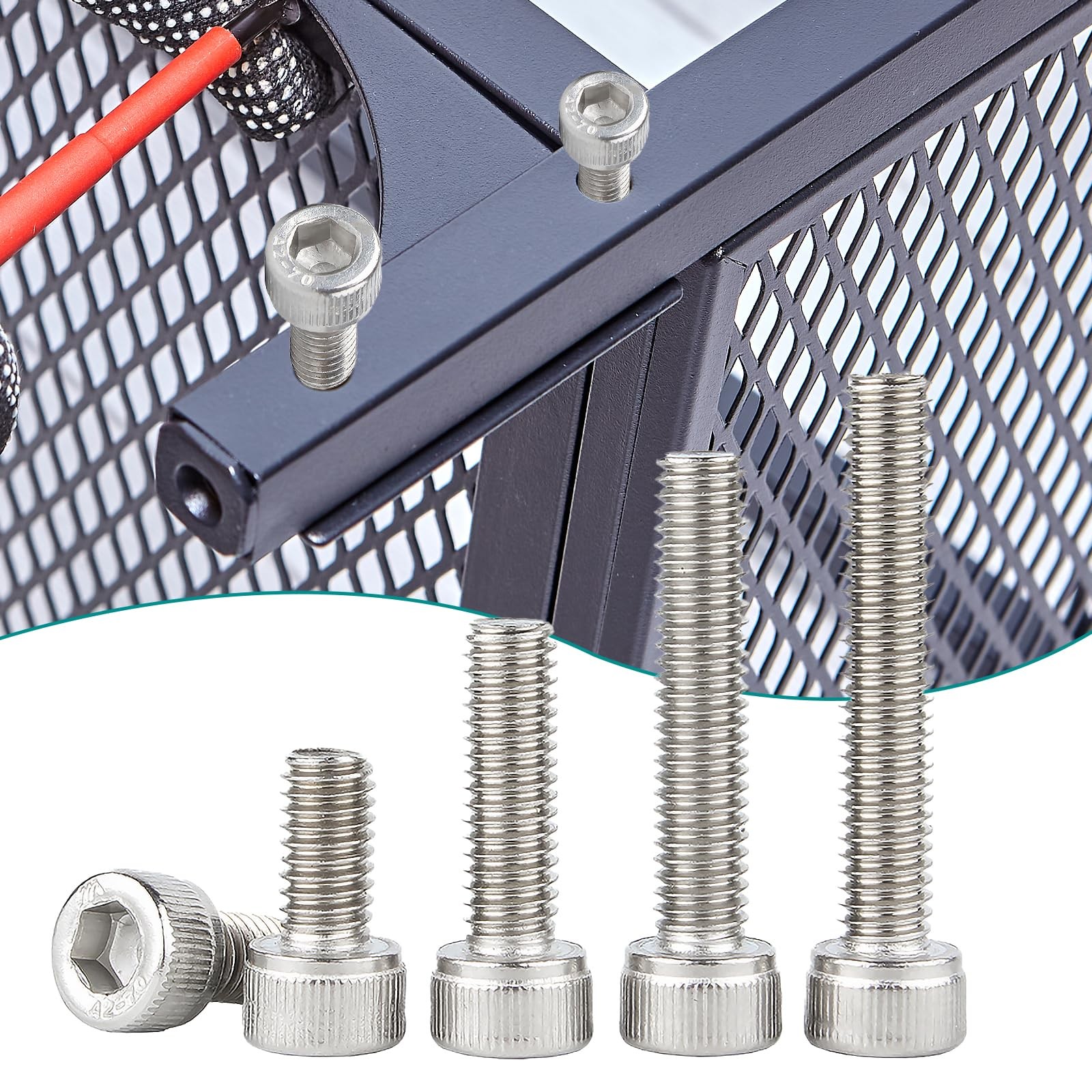 M6 x 8/12/ 16/20/ 25mm Socket Head Screws M6 Bolts 304 Stainless Steel Machin...