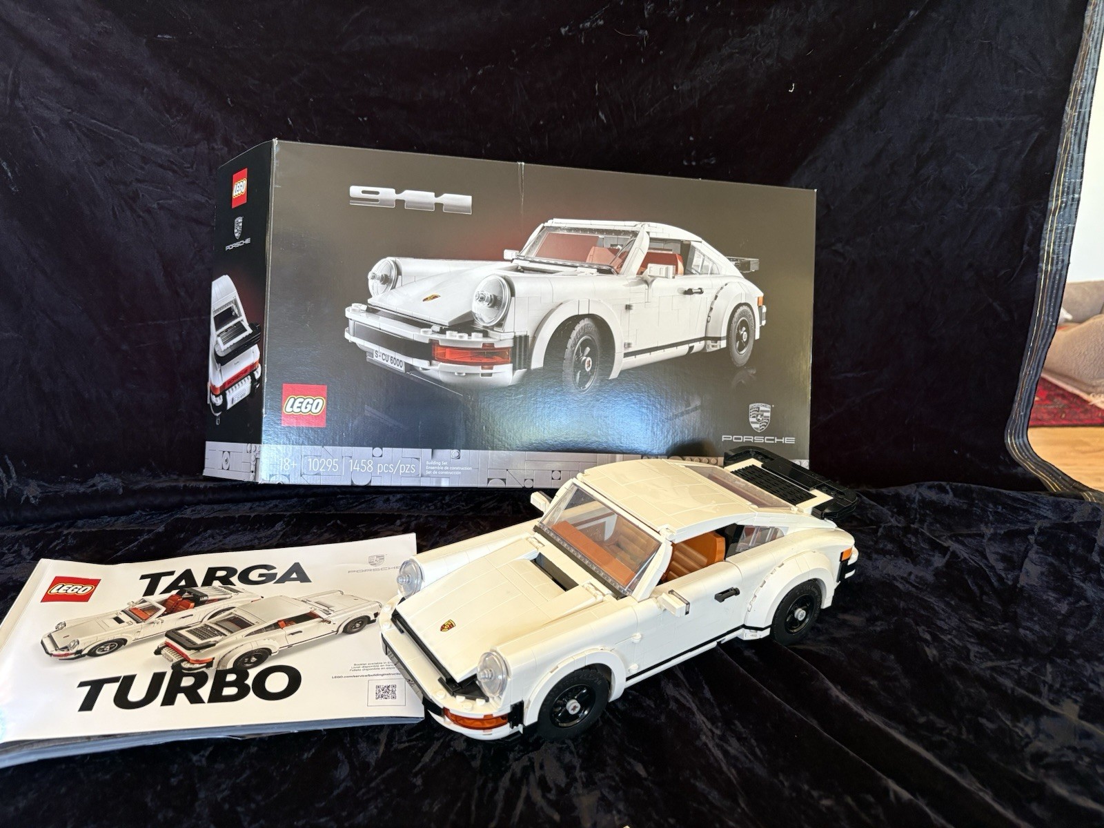 LEGO ICONS PORSCHE 911 TARGA TURBO 10295 1458 PCS  Assembled Box & Booklet