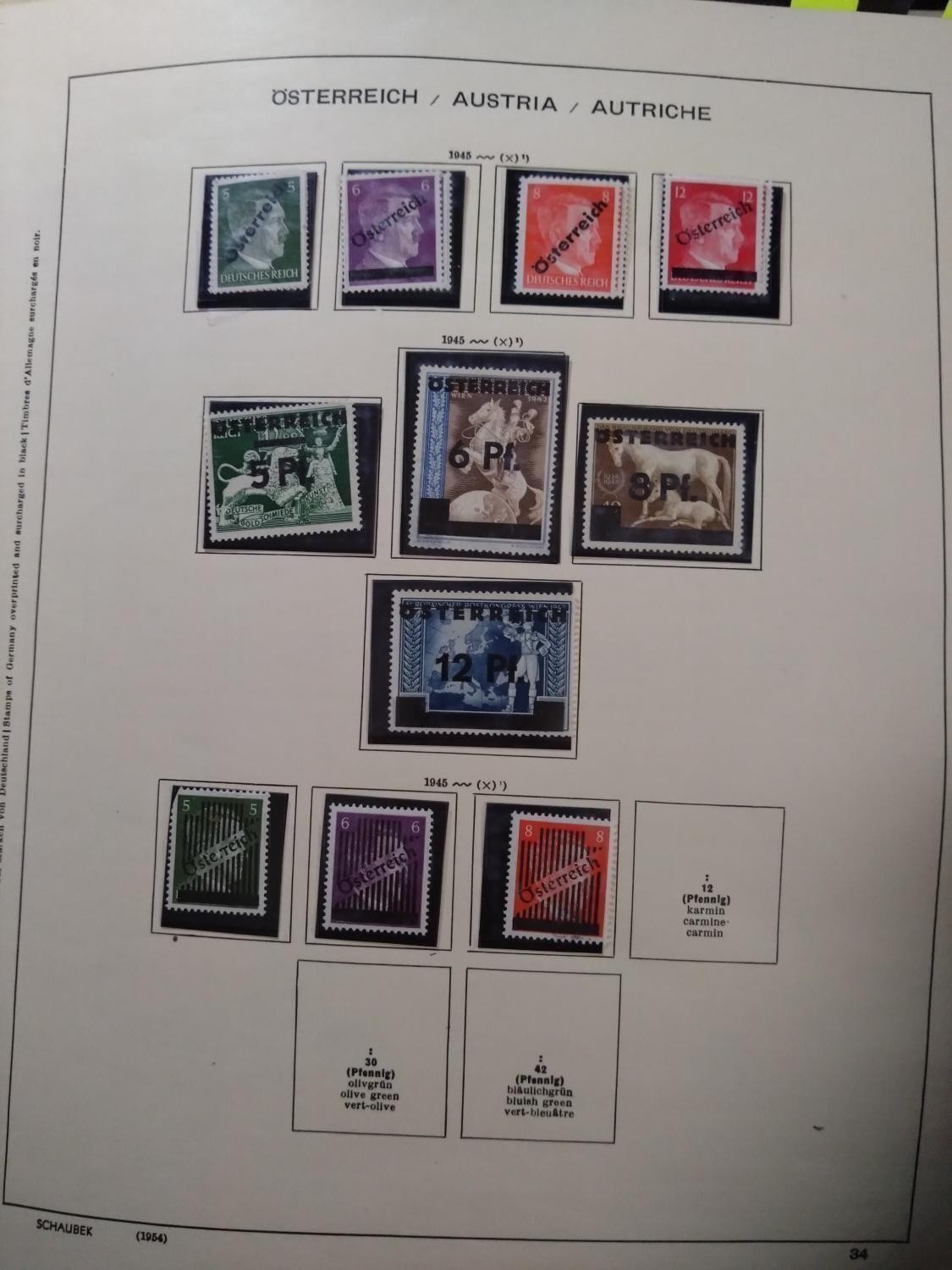 Austria 1947 - 1976 Canceled Collection In Schaubek Printed Album