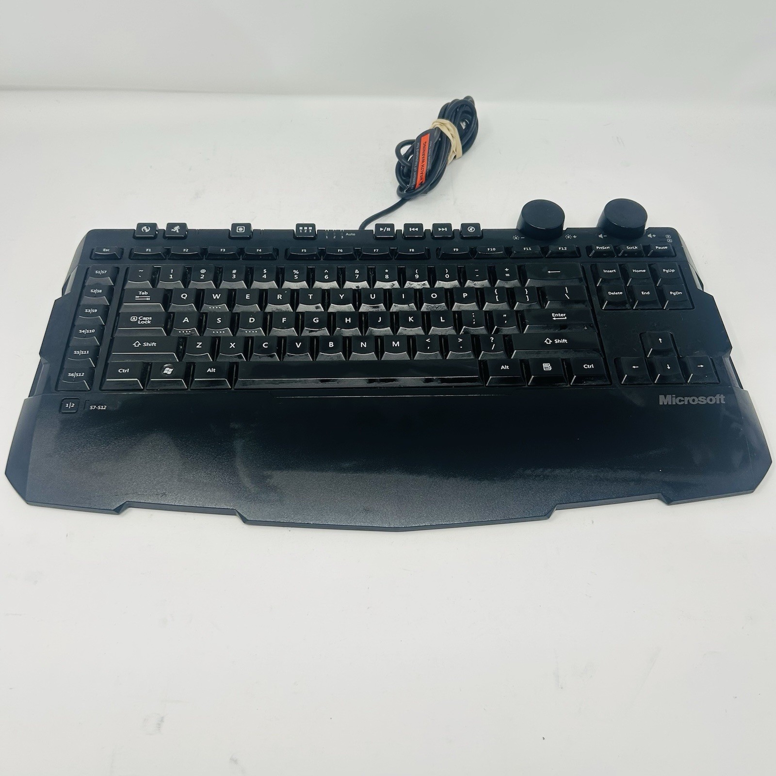 Microsoft SideWinder X6 Model 1361 Keyboard PC Tested Works Gaming Ku-0753