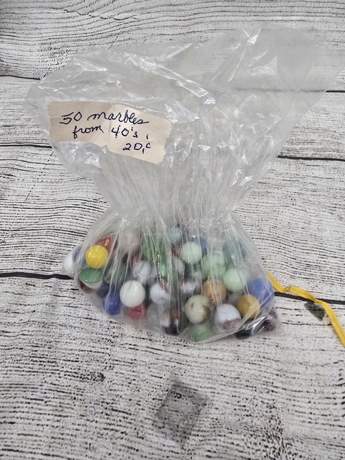 Lot Bulk 50 Vintage Marbles From The 1940's