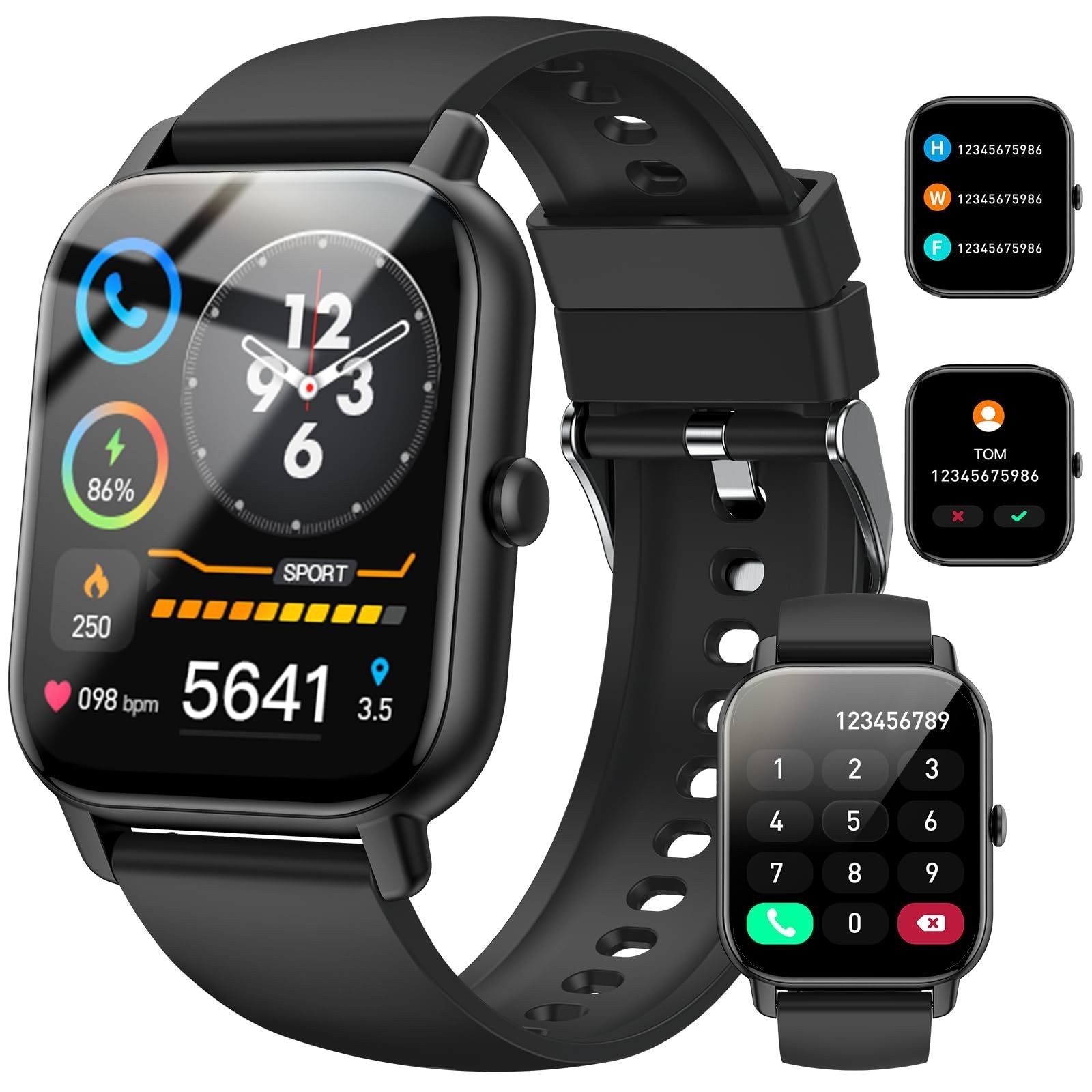 2025 Smart Watch For Men/Women Waterproof Smartwatch Bluetooth iPhone Samsung
