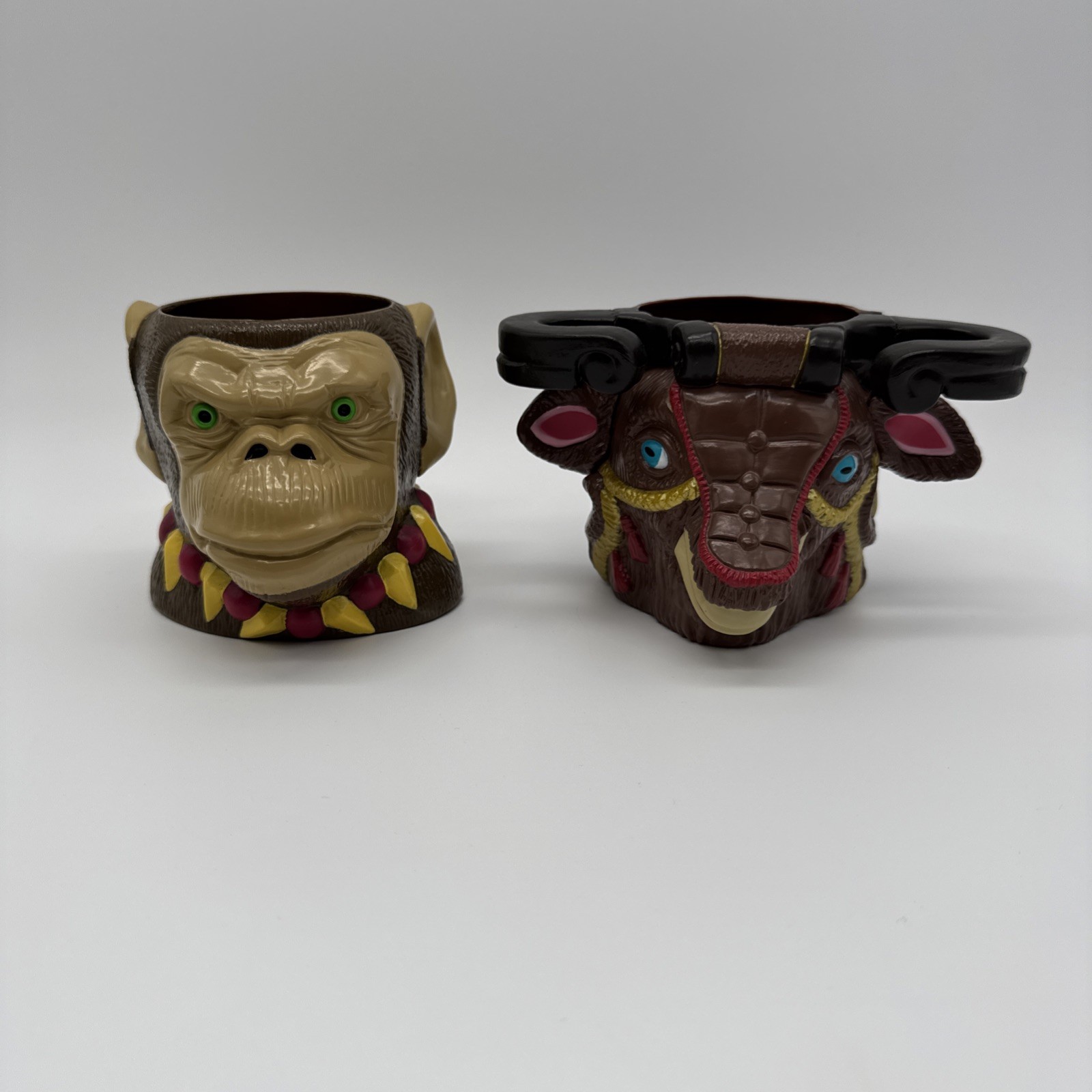 Disney's Adventurers Club Monkeynut And Yakoose Cup Holders From Pleasure Island
