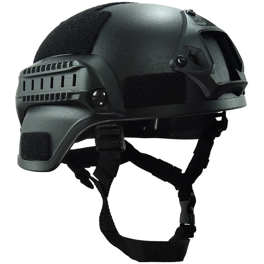 Helmet MICH 2000, 3mm ABS Plastic Adjustable ACH Tactical Helmet with Ear Pro...