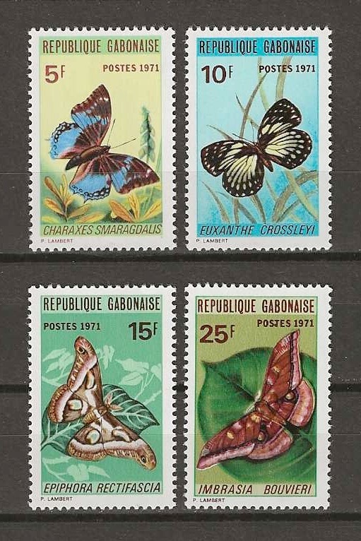 GABON 1971 SG 420/433 MNH 