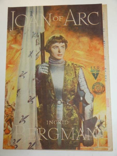 25211 Ingrid Bergman Jeanne Dark pamphlet