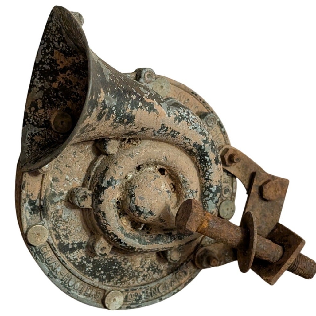 Vtg Clear Hooters Snail Car Horn England 