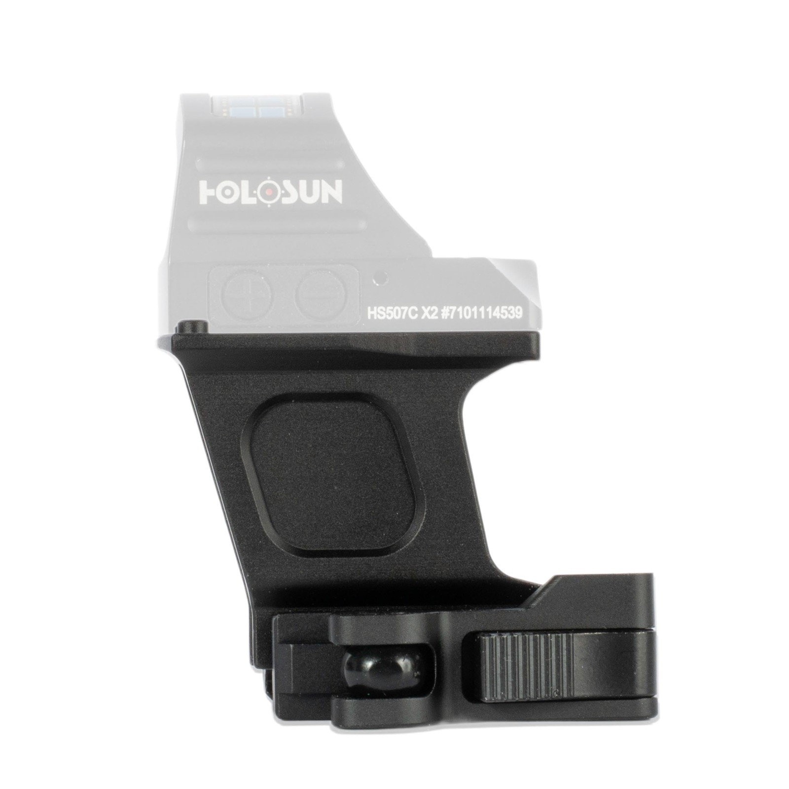 Monstrum Hypergrip Red Dot Riser Mount with QD Quick Release | Black 